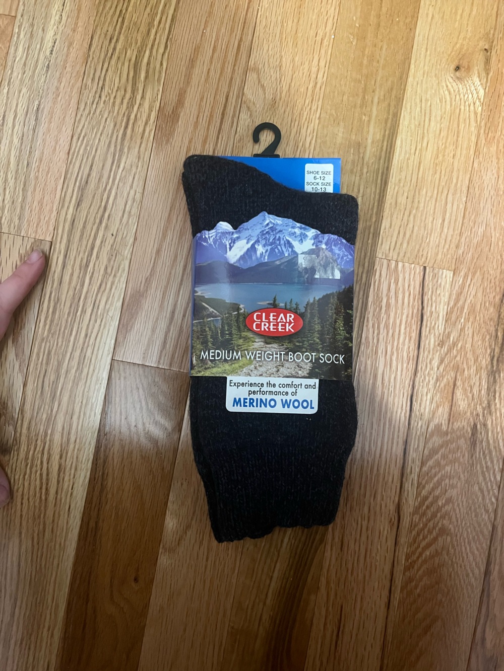 Men’s Merino Wool Medium Weight Boot Socks - Black
